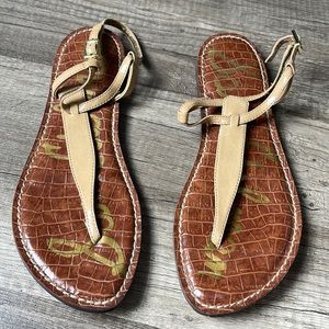 Sam Eldeman gigi thong Sandals- Tan